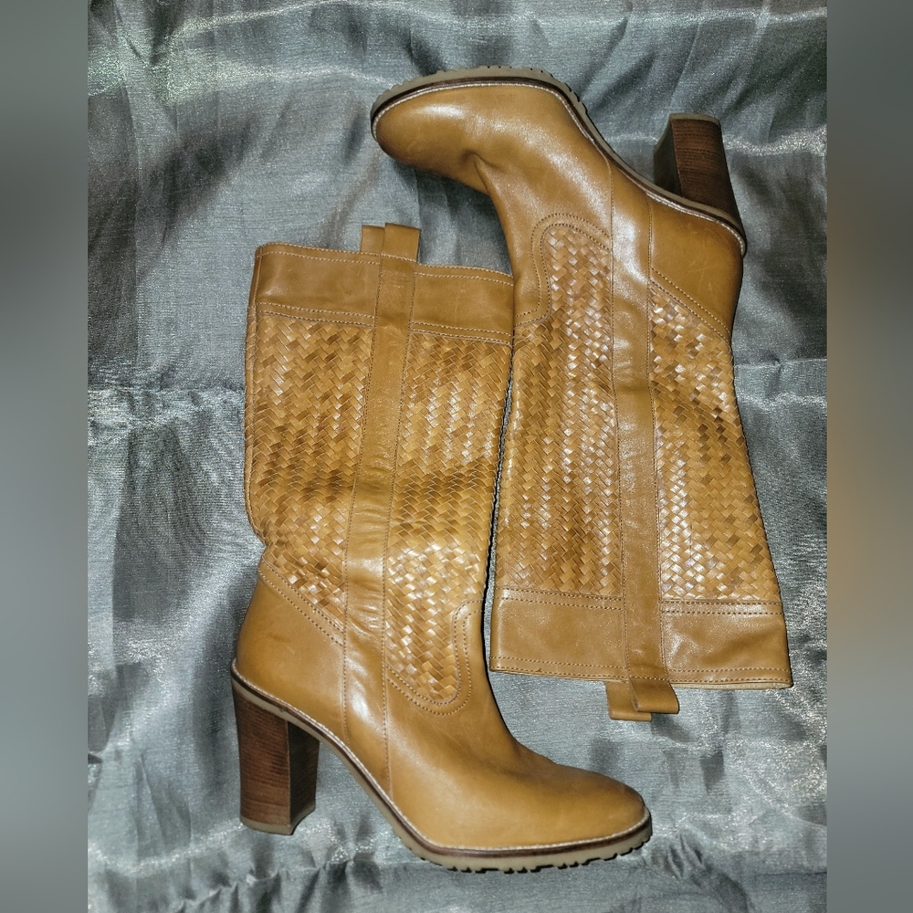 Cole Haan tan leather boots